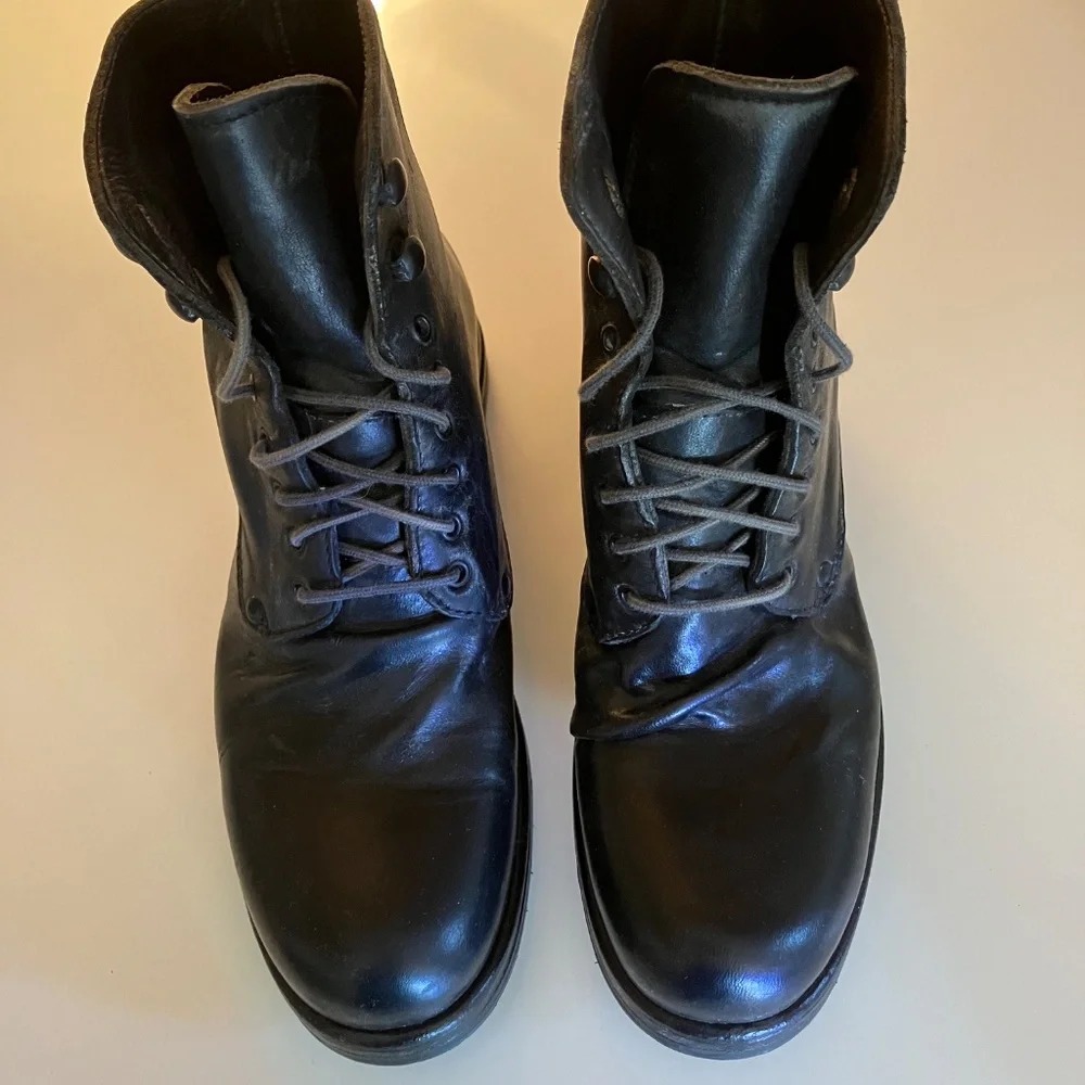 SHOTO Women's Black Italian Lace Up Boots Size eu35/us5 - Picture 7 of 8
